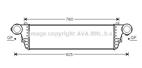 AVA QUALITY COOLING Интеркулер MS4297